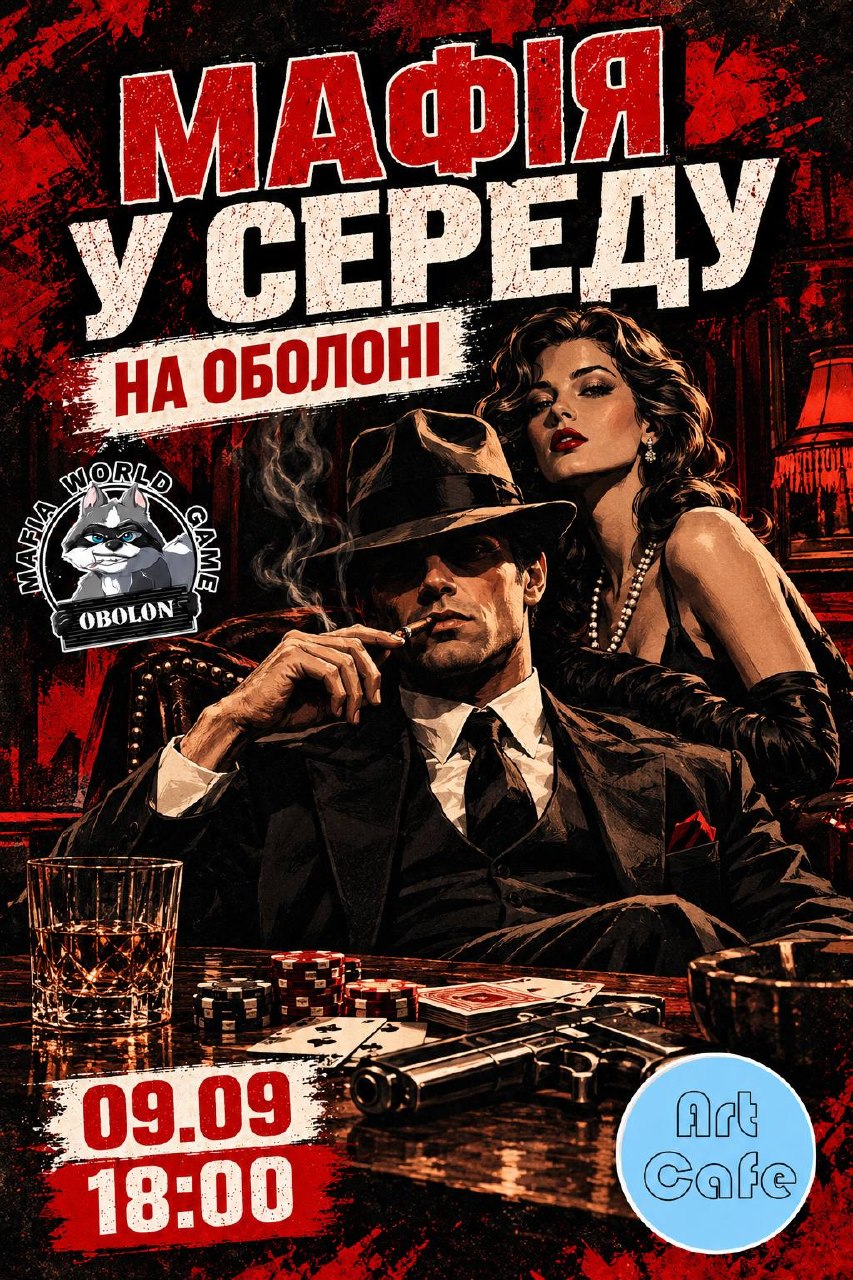 Мафія в СЕРЕДУ 09.09 на Оболоні