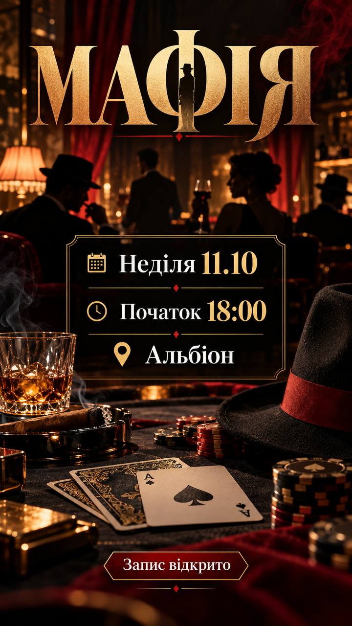 Мафія у Неділю 11.10 ✌️