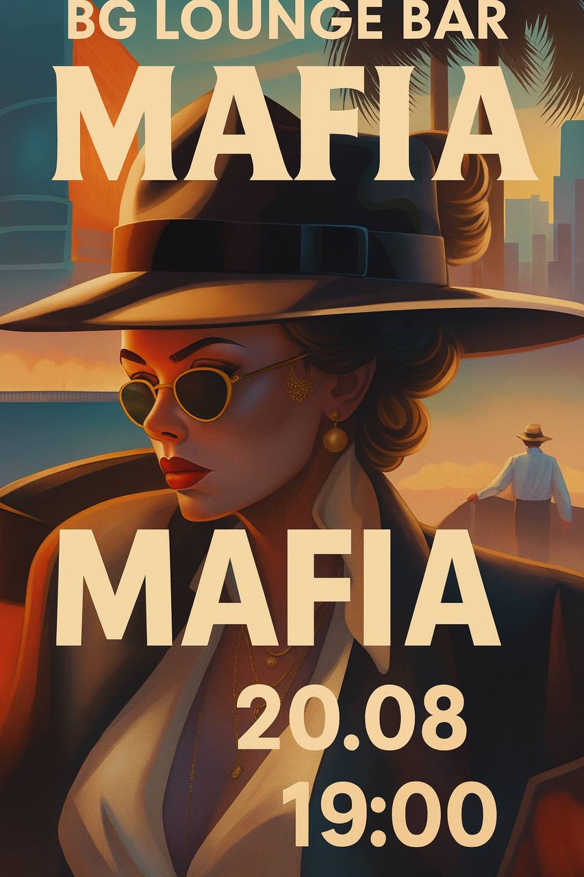 🔥 MAFIA Night — 20.08 | BG Launch Bar | 19:00 🔥